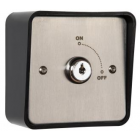 RGL Electronics KS-1 Key Switch Fitted In Stainless Steel Plate